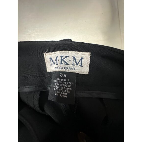 MKM Designs Women’s Black Slacks Trousers Size 7/8 Academia Office Workwear - Picture 10 of 11